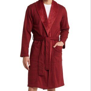 Ugg Robinson Men's Wrap Robe in Dark Cherry Heather